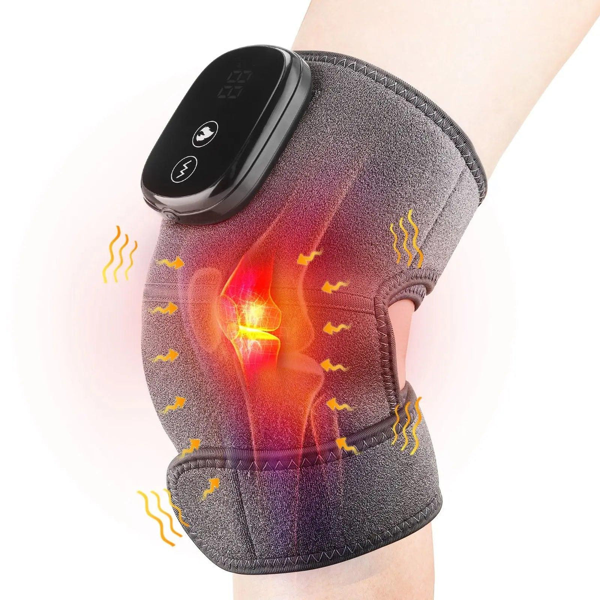 Massage de Genouillères chauffantes à LED Confort Orthopédique
