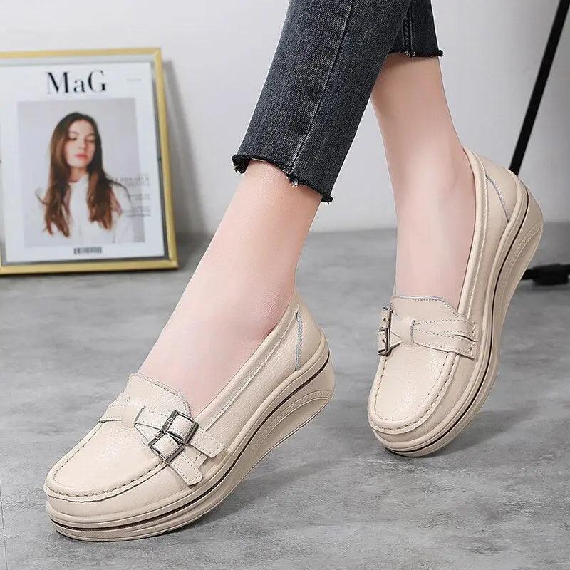 Mocassins Orthopédiques à plateforme confortables Confort Orthopédique