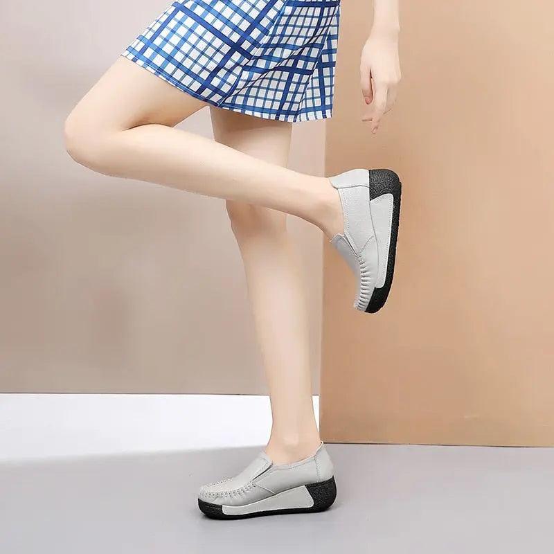 Mocassins à plateforme Orthopédiques pour Femme Confort Orthopédique
