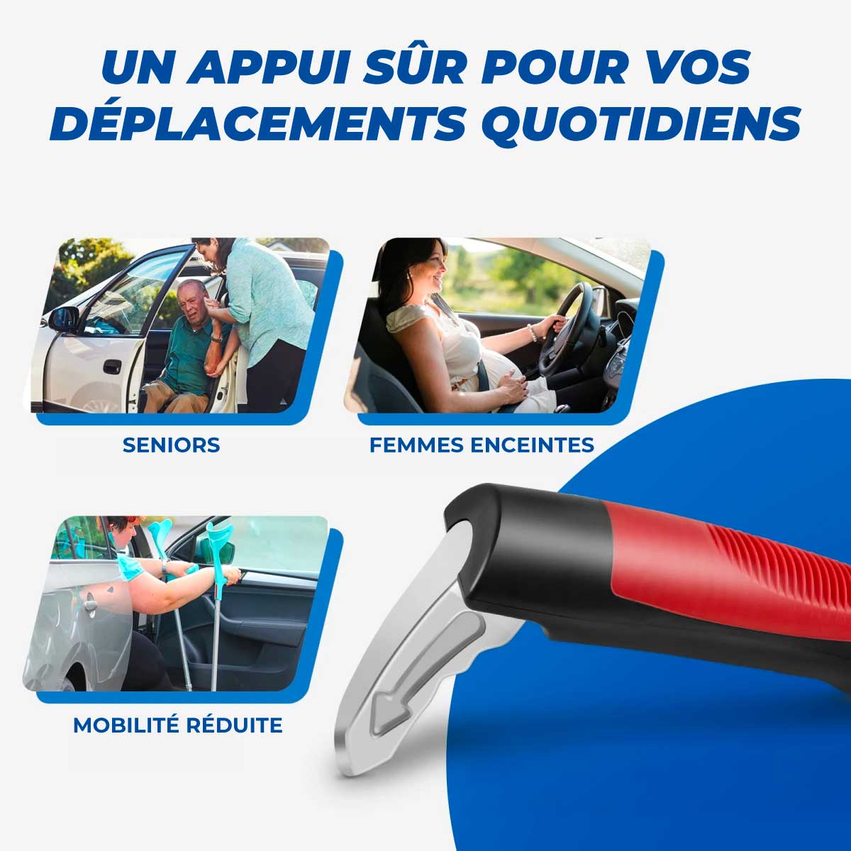 Poignée d’Aide Voiture Senior - Appui Sécurisé - Image 7