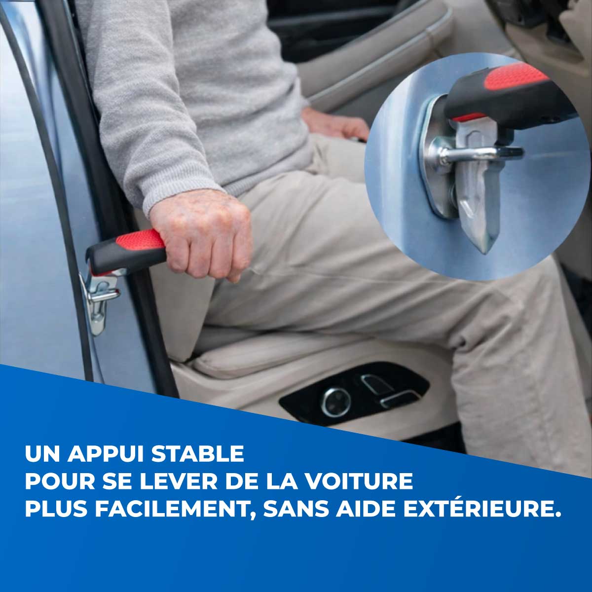 Poignée d’Aide Voiture Senior - Appui Sécurisé - Image 2