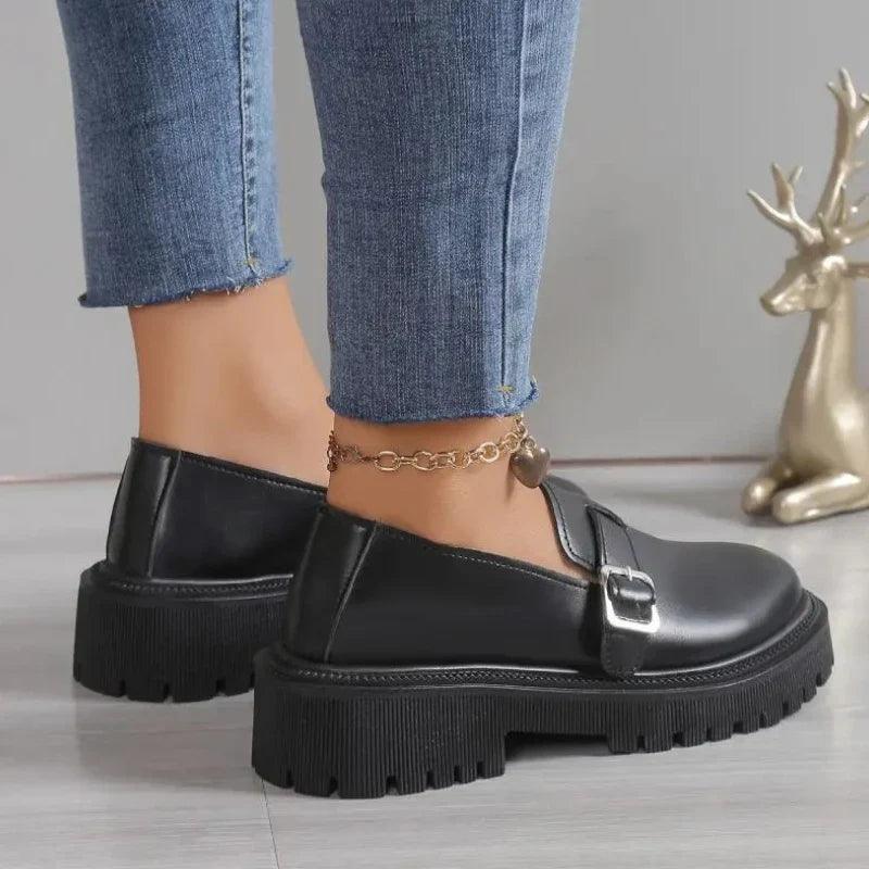 RACHEL - Mocassins vernis à talons Confort Orthopédique