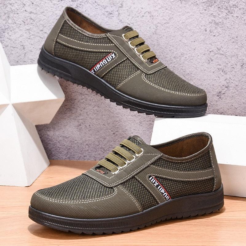 Chaussures en tissu respirant pour hommes - Purn Confort Orthopédique