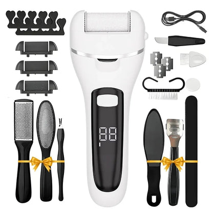 Râpe à pied électrique - Kit rechargeable pour soins des pieds - Image 7