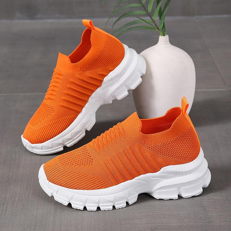 Chaussures orthopédiques tricotées en maille pour femmes - Swerty Confort Orthopédique