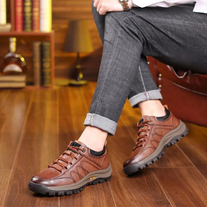Chaussures Orthopédique hommes - Robert en Cuir Véritable - Confort Orthopédique