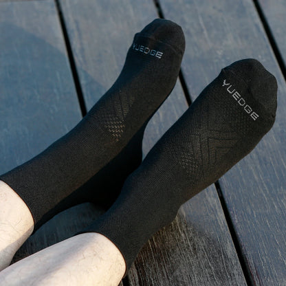 Chaussette chaussure de sécurité - Coton respirant pour confort optimal - 5 Paires Gris Foncé / XL(Taille 41-44)