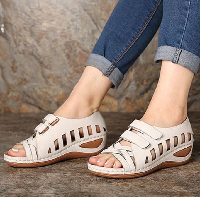 Sandales été à enfiler pour femmes - Syramica Confort Orthopédique