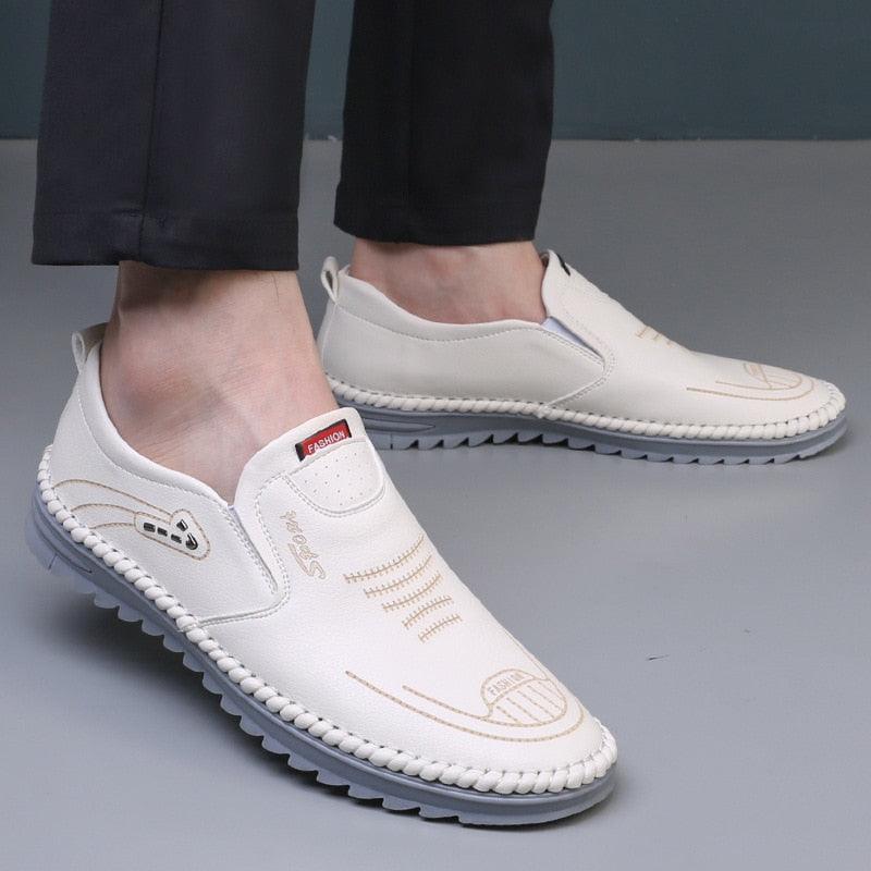 Chaussures en cuir faites à la main pour hommes - Geld Confort Orthopédique