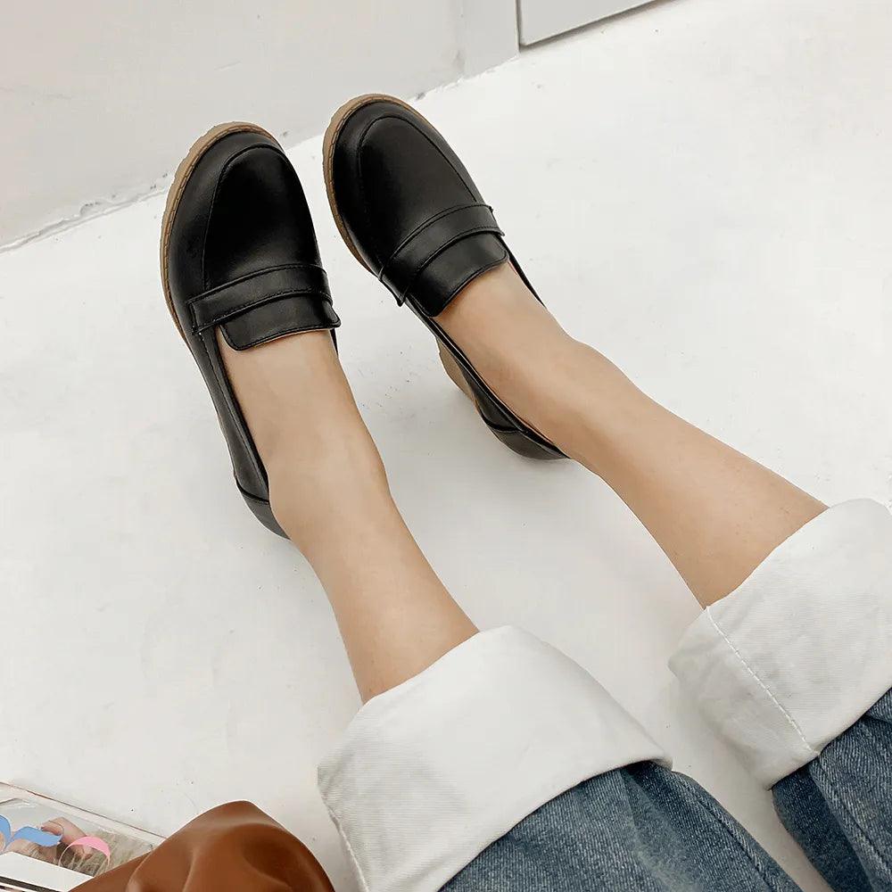 Chaussures Orthopédiques en cuir PU pour femmes Potty Confort Orthopédique