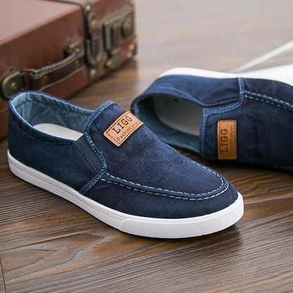 Chaussures décontractées respirantes en toile et Denim pour hommes - Jappy Confort Orthopédique