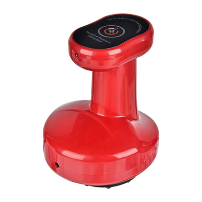 Appareil de massage à ventouse rouge – design ergonomique avec bouton de contrôle en haut