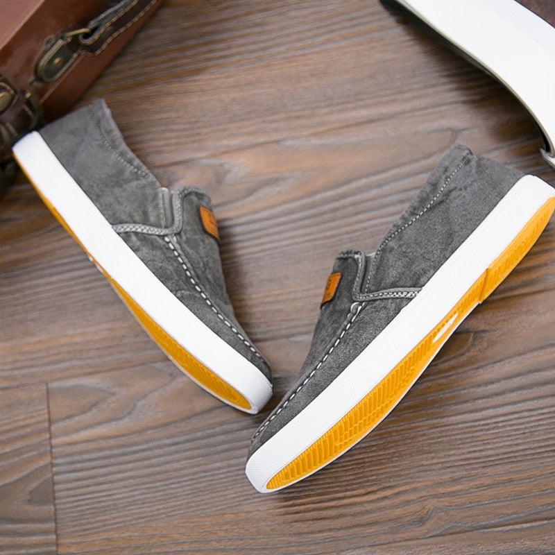Chaussures décontractées respirantes en toile et Denim pour hommes - Jappy Confort Orthopédique