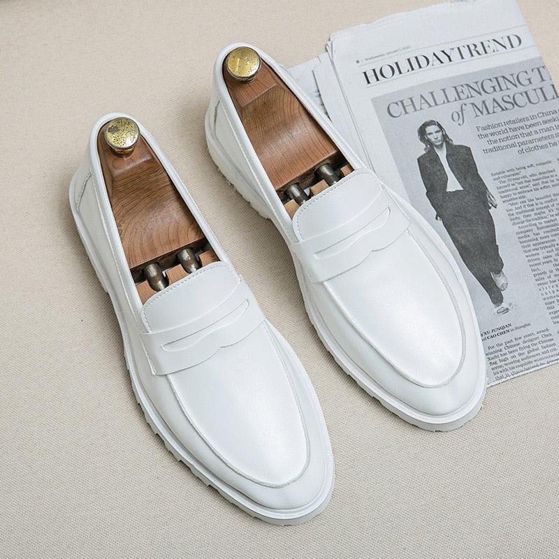 Chaussures provoquées classiques en cuir pour hommes - Beko Confort Orthopédique