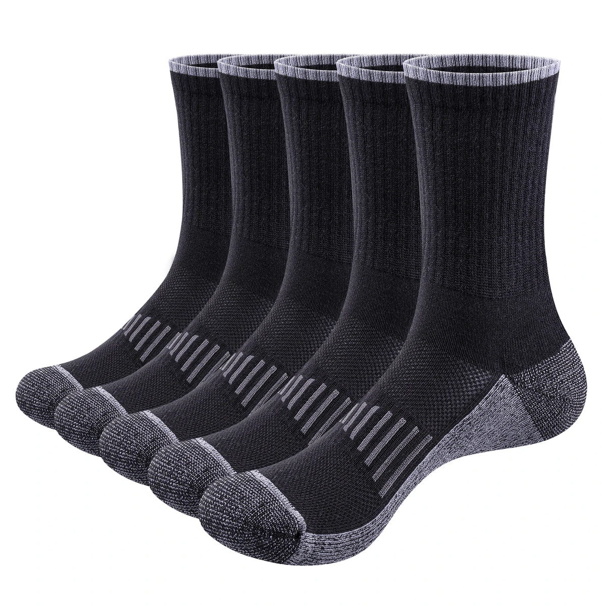 Chaussette chaussure de sécurité - Chaussettes de travail respirantes - 5 Paires Blanc / XL(Hommes41-44 EU)