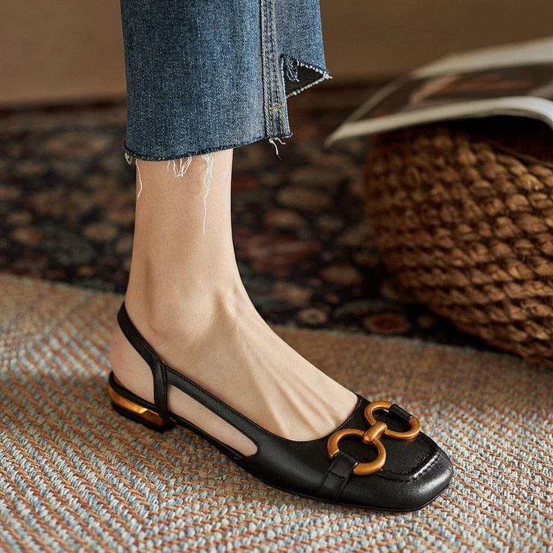 Sandales à Talons Bas pour Femme - Zenya Confort Orthopédique