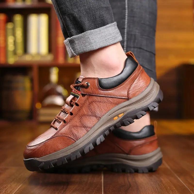 Chaussures Orthopédique hommes - Robert en Cuir Véritable - Confort Orthopédique