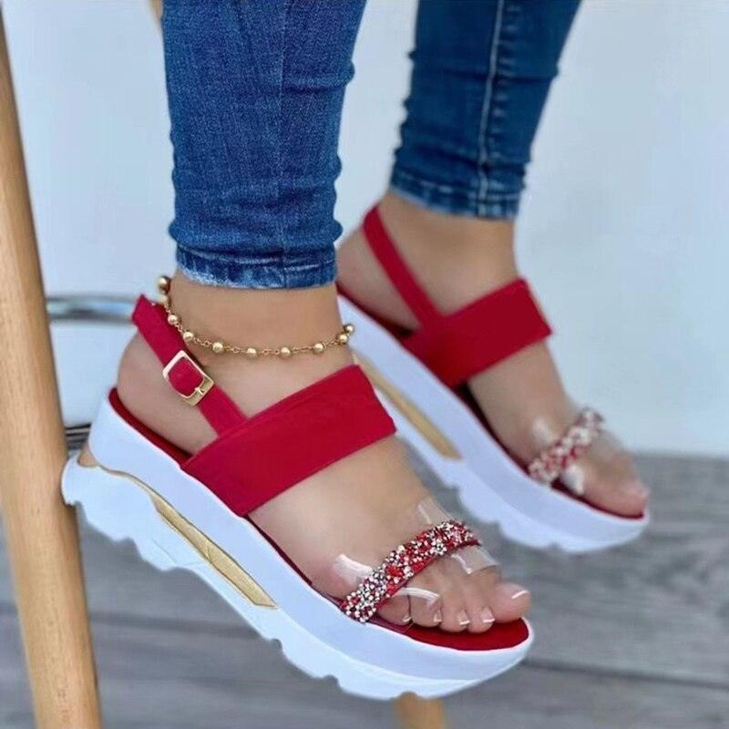 Sandales à semelle épaisse pour femmes - Bulbe Confort Orthopédique