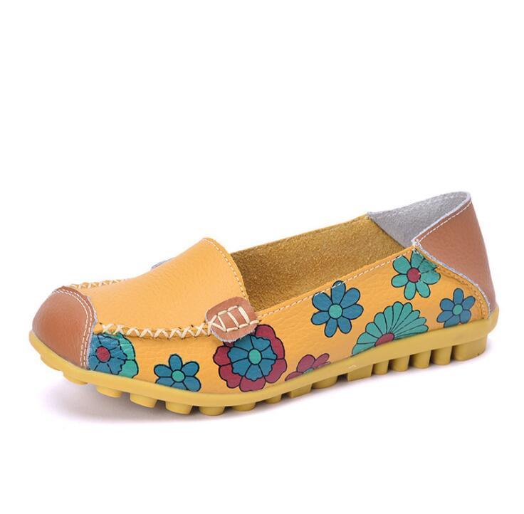 Chaussures orthopédiques en cuir fendu sans lacet pour Femmes - Orazia Confort Orthopédique