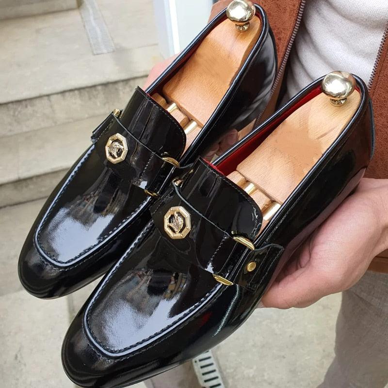Chaussures de bureau et de carrière à enfiler pour hommes - Kio Confort Orthopédique