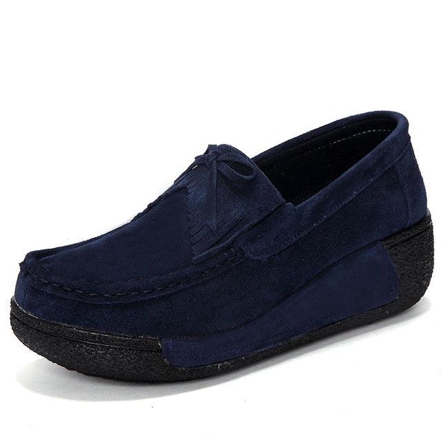 Chaussures orthopédiques à plate-forme de couture pour femmes - Coussy Confort Orthopédique