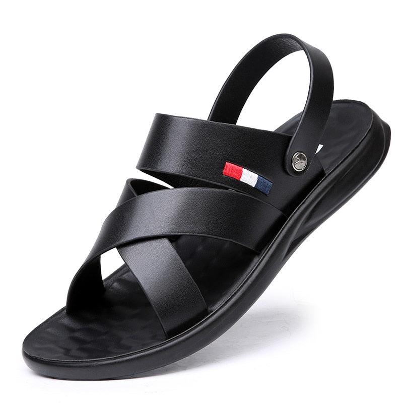 Sandales en cuir , à l'extérieur pour hommes - Gentel Confort Orthopédique