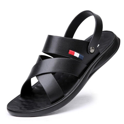 Sandales en cuir , à l'extérieur pour hommes - Gentel Confort Orthopédique