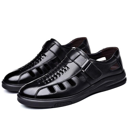 Sandales en cuir décontractées pour Hommes - Questy Confort Orthopédique