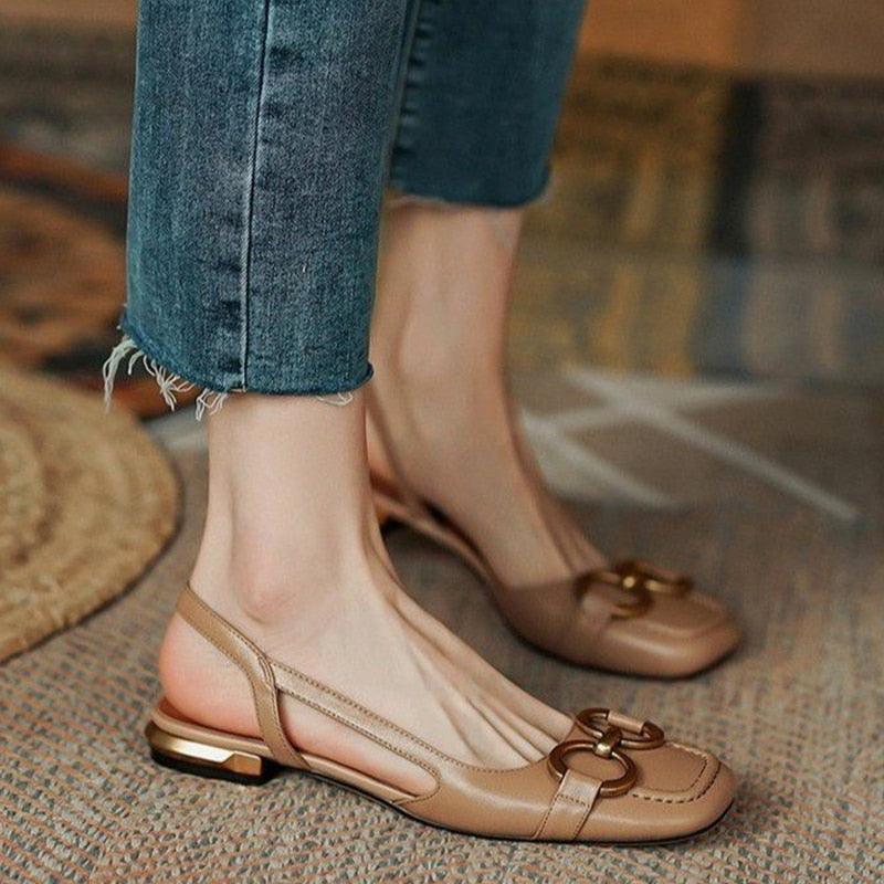 Sandales à Talons Bas pour Femme - Zenya Confort Orthopédique