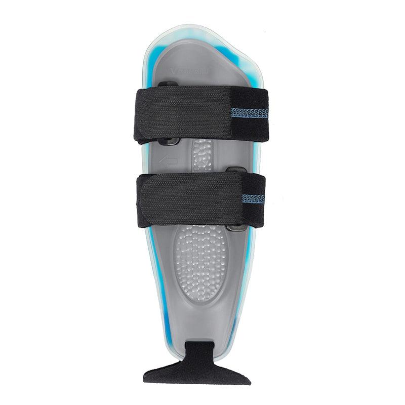 Attelle Cheville PowerGuard – vue de dessus montrant les sangles noires et la base transparente en Mesh