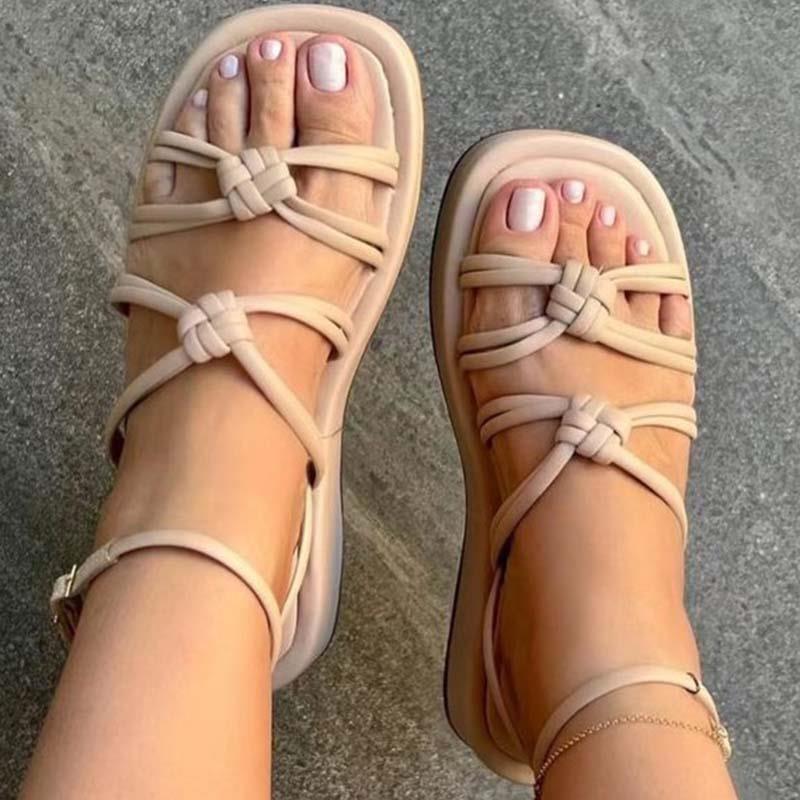 Sandales Style bohème pour été à talons plats pour femmes - Gio Confort Orthopédique