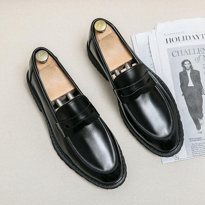 Chaussures provoquées classiques en cuir pour hommes - Beko Confort Orthopédique
