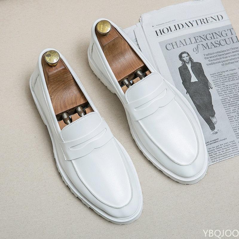 Chaussures provoquées classiques en cuir pour hommes - Beko Confort Orthopédique