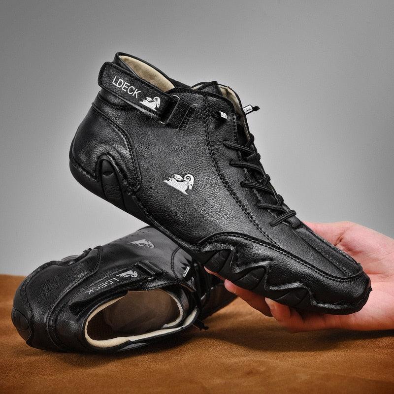 Chaussures montantes décontractées pour hommes - Baydor Confort Orthopédique