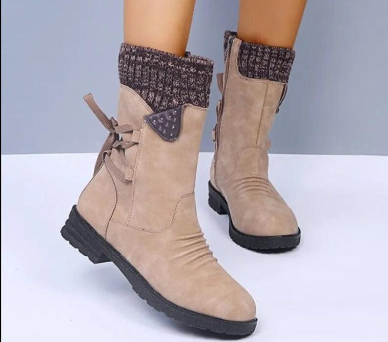 Bottes femmes en daim Tellot Confort Orthopédique