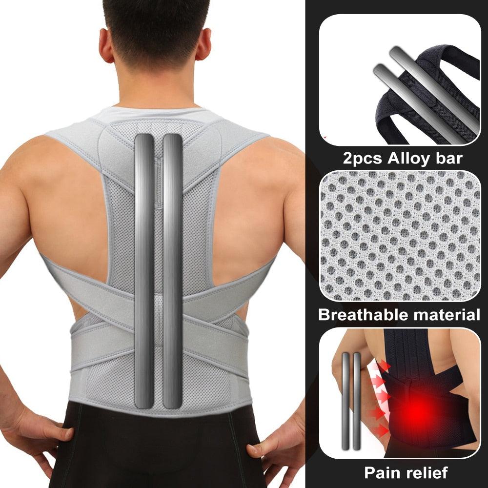 Correcteur de Posture avec barre en alliage Confort Orthopédique