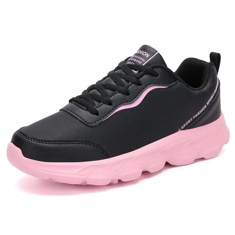 Chaussures orthopédiques vulcaniser en cuir PU pour femmes - Sylvi Confort Orthopédique