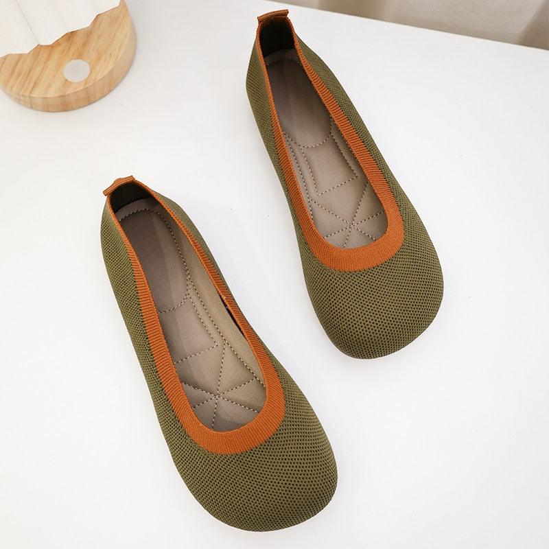 Chaussures orthopédiques décontractées rayées pour Femmes - Syvi Confort Orthopédique