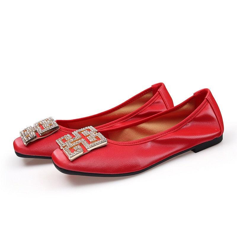 Chaussures plates Élégants En Cuir pour femme - Margo Confort Orthopédique