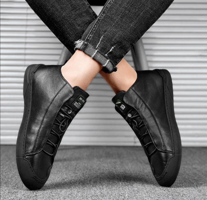 Chaussures en cuir décontractées pour hommes - Patree Confort Orthopédique