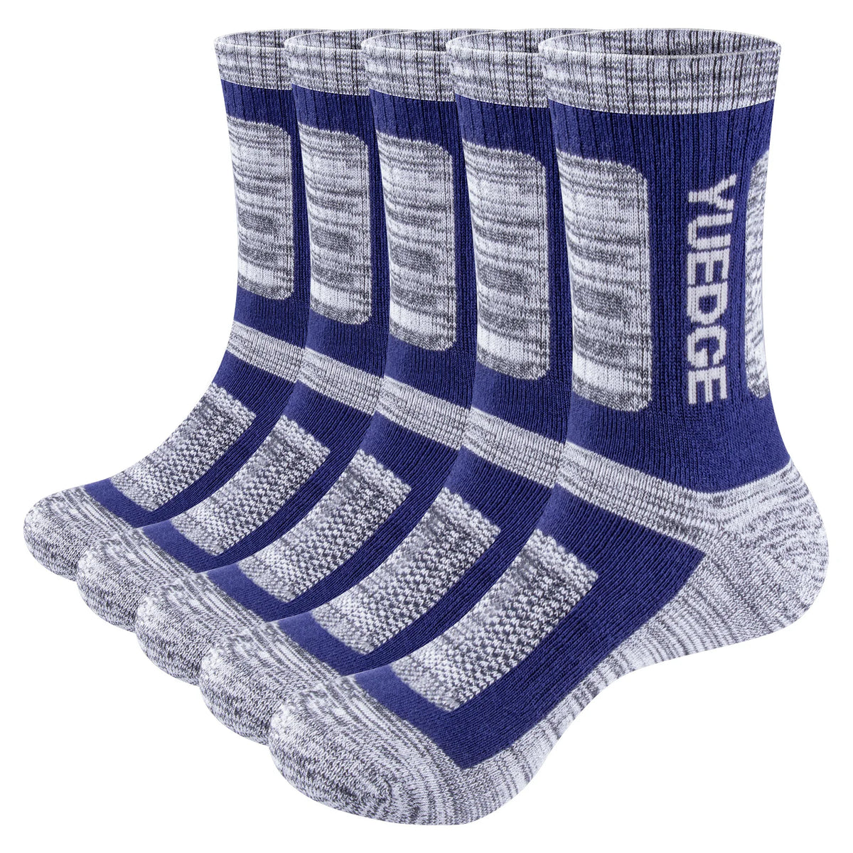 Chaussette chaussure de sécurité - Chaussettes thermiques respirantes - 5 Pairs Grey / Xl(41-44 eu)