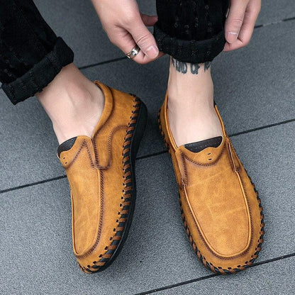 Chaussures décontractées en cuir pour hommes - Zewta Confort Orthopédique