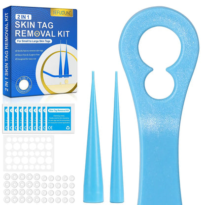 Kit 2-en-1 pour l'élimination des verrues et des excroissances cutanées sans douleur