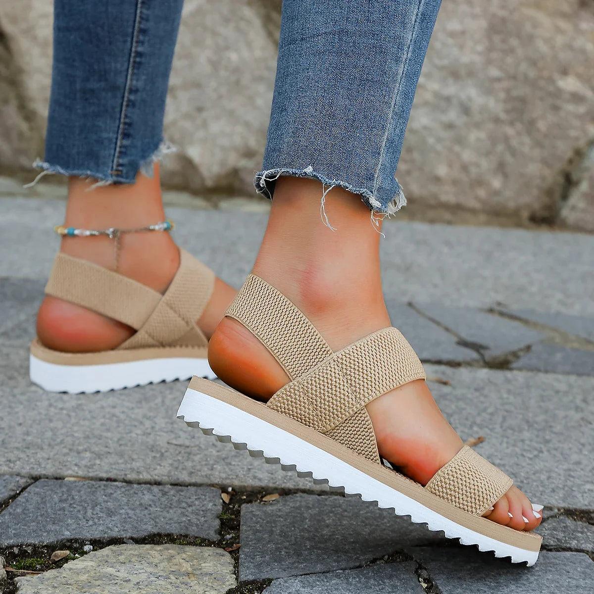 Sandales orthopédique femme semelles souples Confort Orthopédique