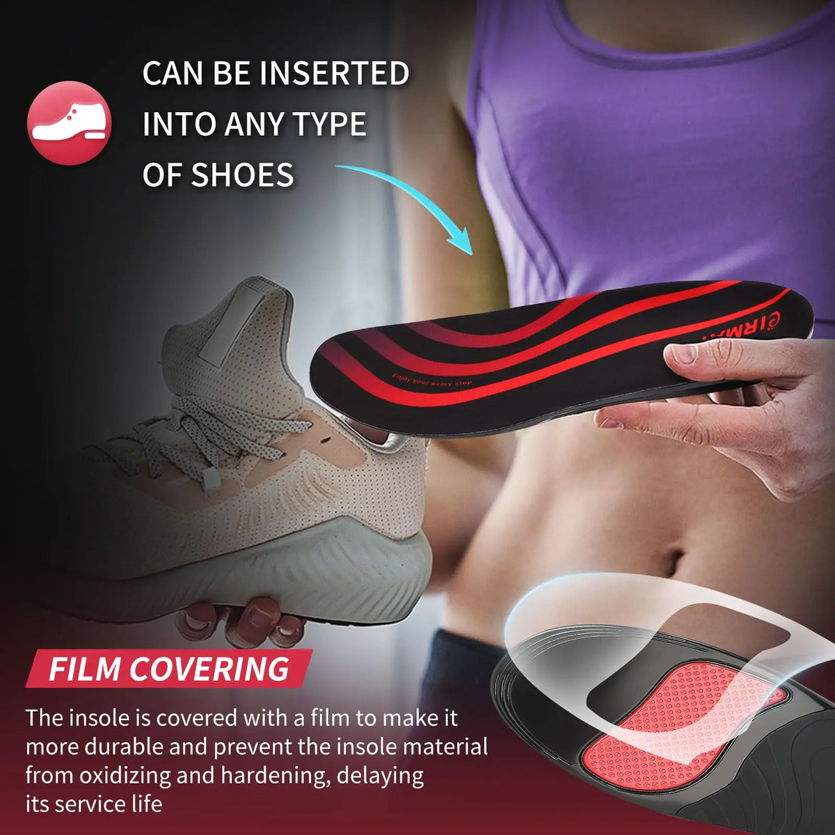 Collection Mode - Semelles orthopédiques respirantes avec absorption des – vue produit 4