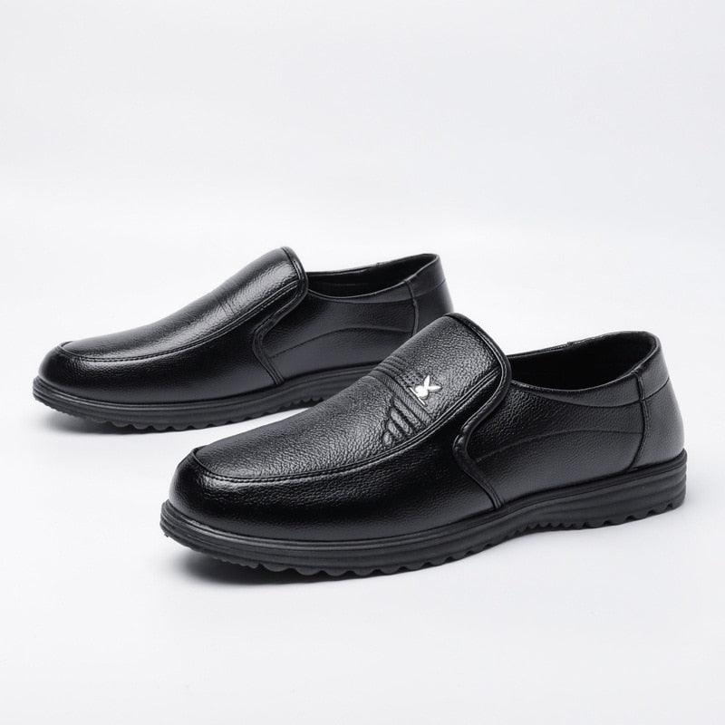 Chaussures d'affaires en cuir verni pour hommes - Dao Confort Orthopédique