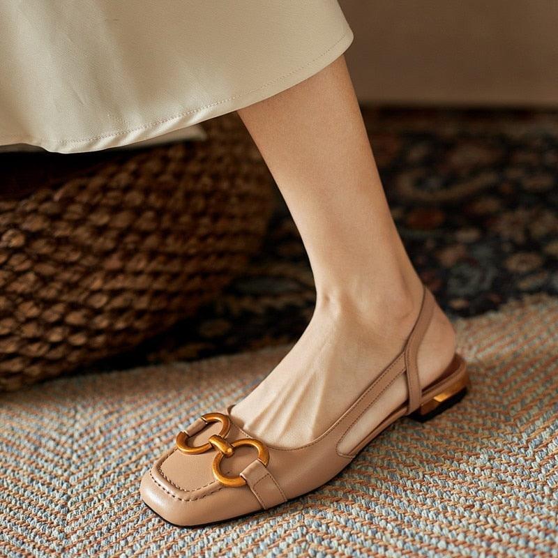 Sandales à Talons Bas pour Femme - Zenya Confort Orthopédique