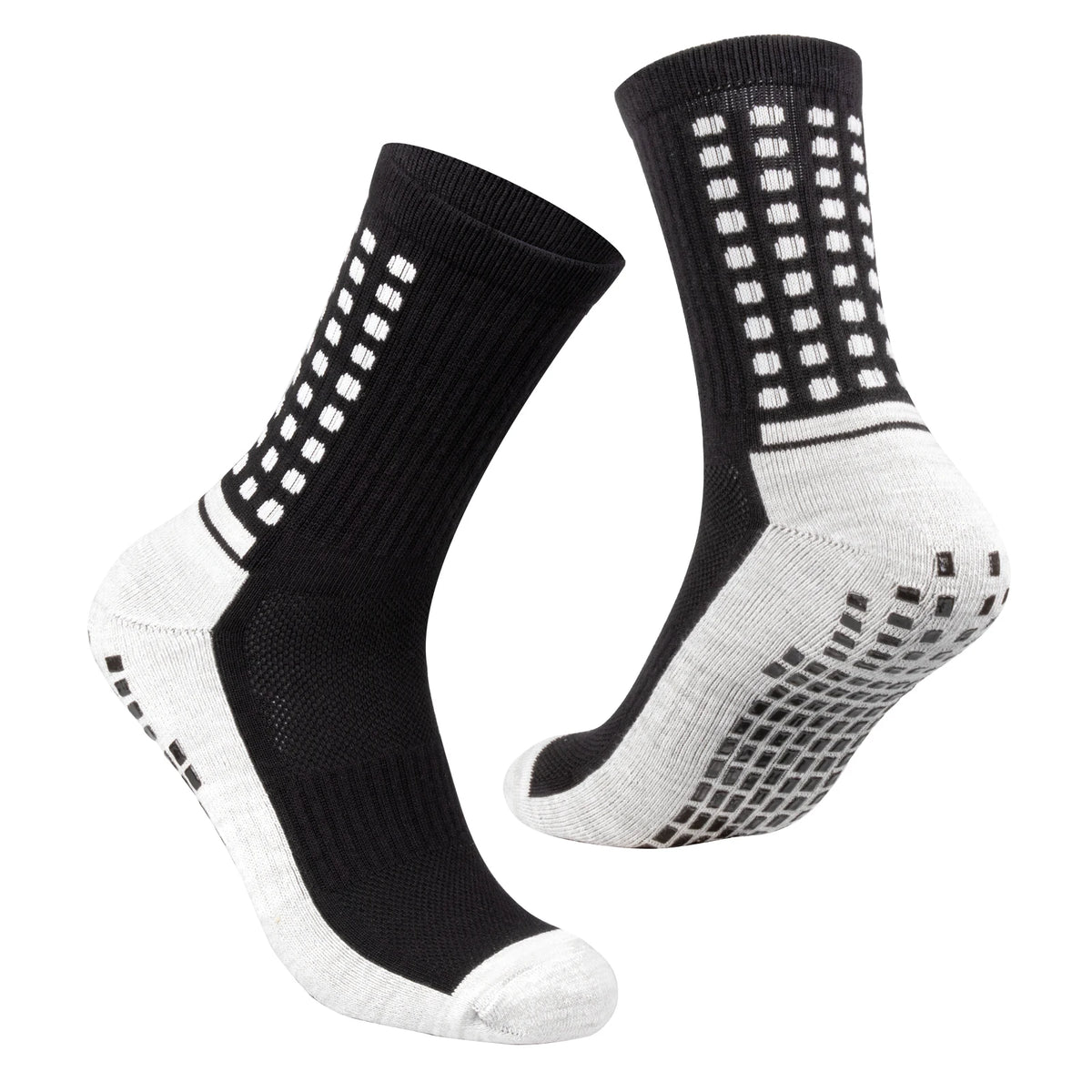 Chaussette chaussure de sécurité - Chaussettes antidérapantes pour hommes - 3 Paires Blanc / XL (41-44)EU