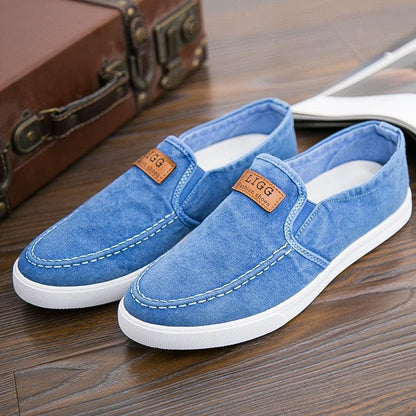 Chaussures décontractées respirantes en toile et Denim pour hommes - Jappy Confort Orthopédique