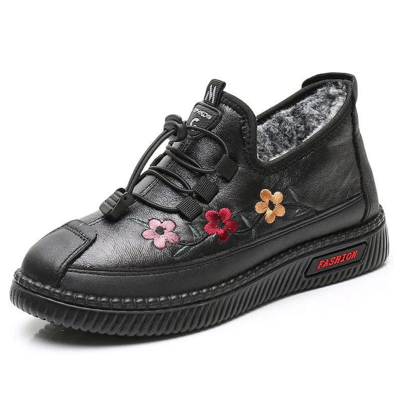 Chaussures orthopédiques femme en fourrure - Skully Confort Orthopédique